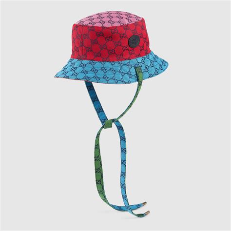 gucci multi color bucket hat|Gucci bucket hat for women.